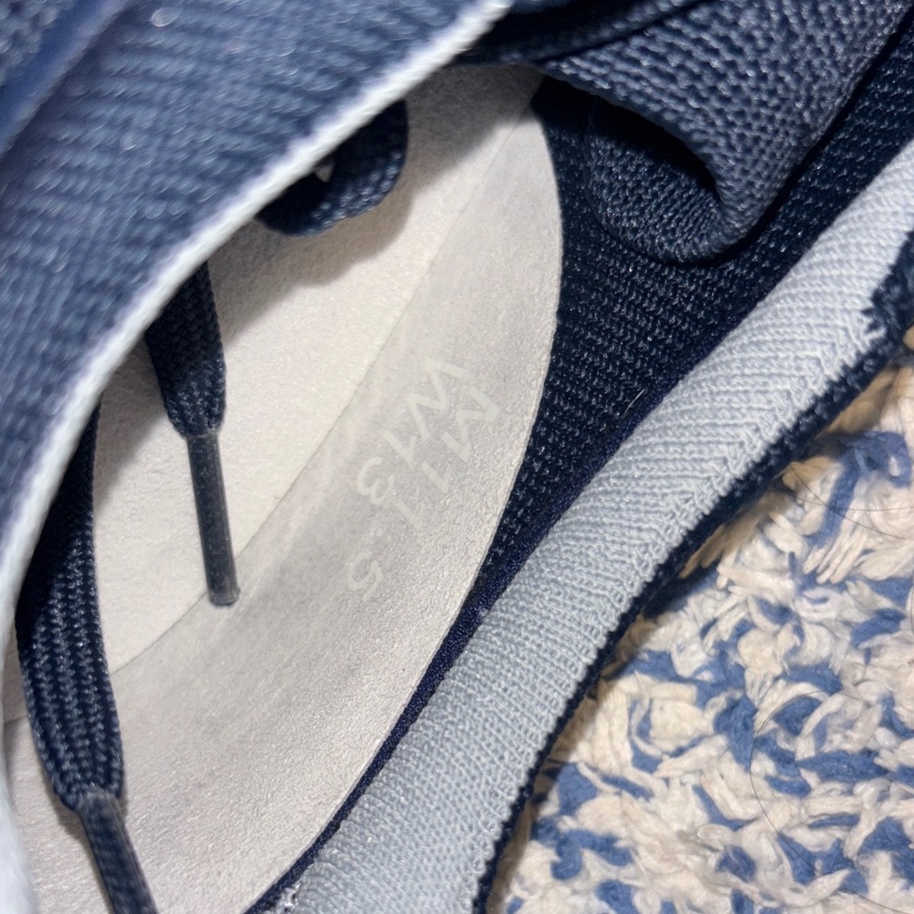New! Rothy's RS 02 Men's Blue Sneakers cushion insole M 11.5 w 13 - Picture 7 of 7